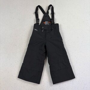 Obermeyer‎ Kids Black HydroBlock Insulated Snow Bibs Ski Pants Size 2